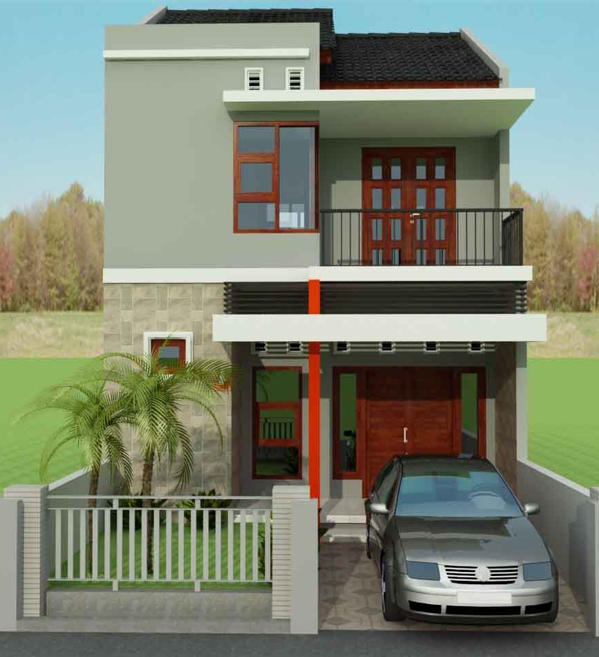 Desain Rumah Minimalis 2 Lantai Type 21 04 Informasi Rumah