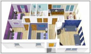 desain rumah dengan ruang tamu yang luas