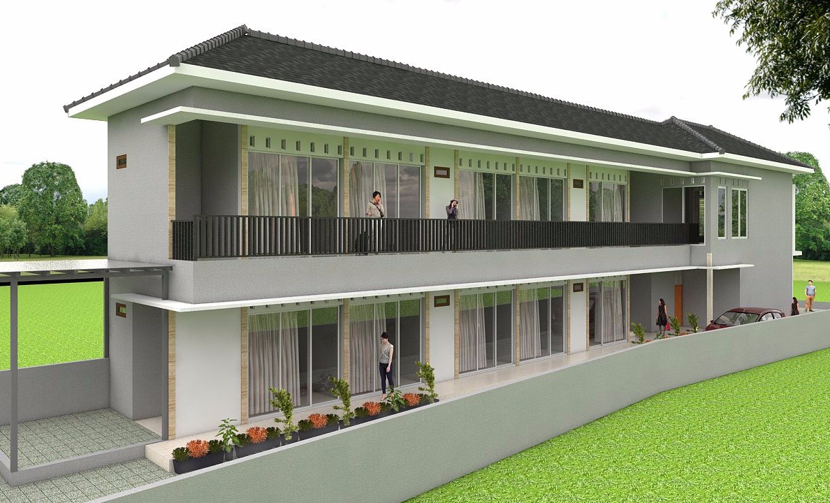 Desain Rumah  Kost  Minimalis 2  Lantai  Dan Biaya Huniankini